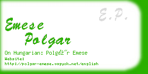 emese polgar business card